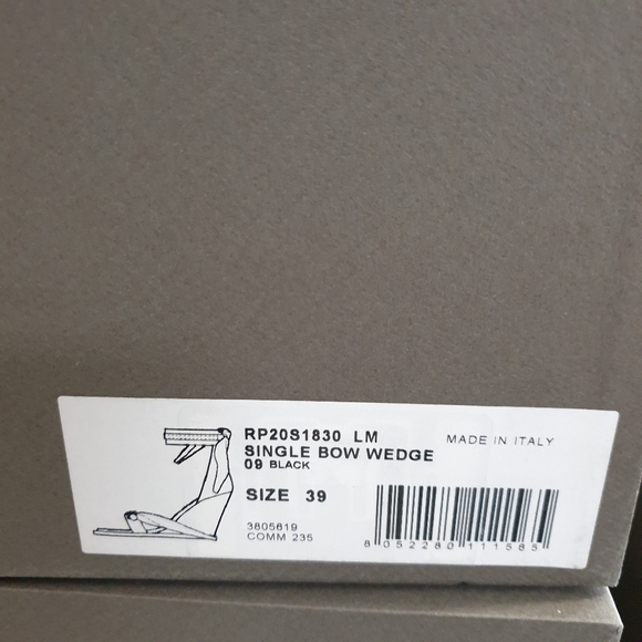 Rick Owens Single Bow Wedge leather - Picture 8 of 10